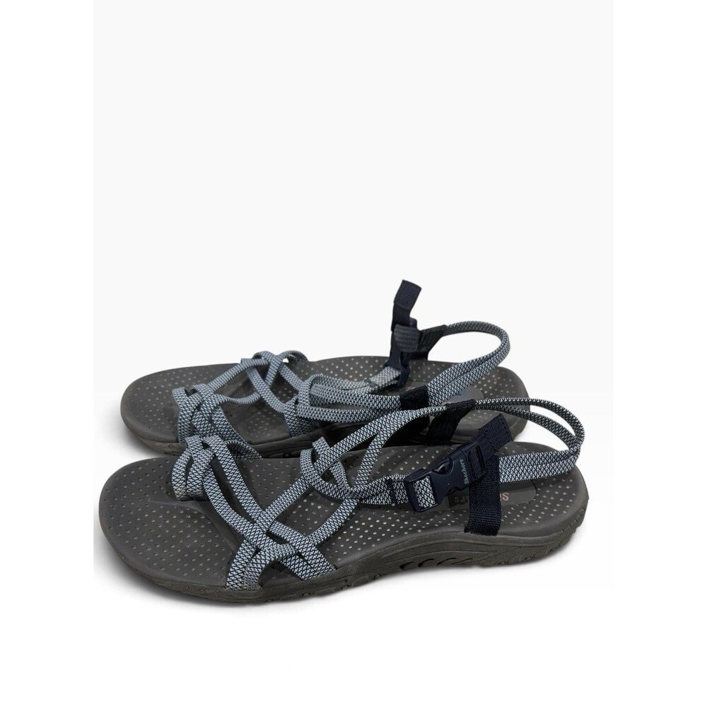 Skechers Sandals Women's Size 9 Blue Navy Reggae Irie Mon Strappy Outdoor Sport